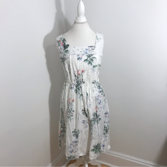 Malvin Floral Linen Dress - Picture 1 of 12
